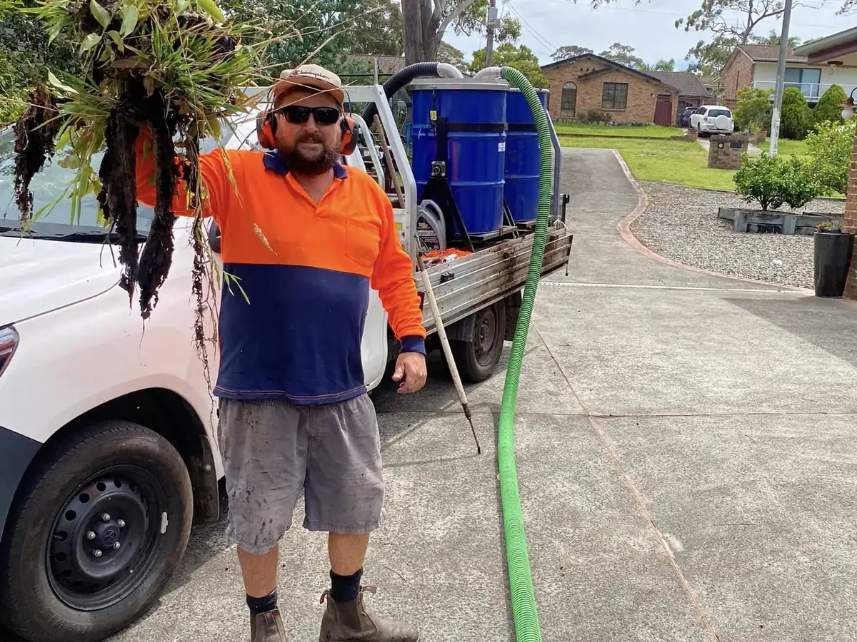 Gutter cleaning debris removed from a Nowra property
