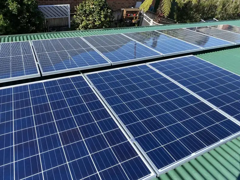Solar panel cleaning by Ed's Property Maintenance, restoring panel output on a rooftop array