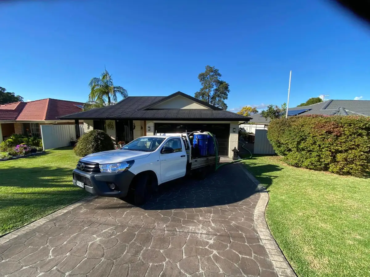 Ed’s Property Maintenance ute set up at a Sussex Inlet home